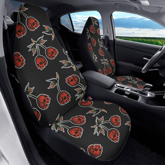 Skull Cherries Car Seat Covers (2 Pcs)
