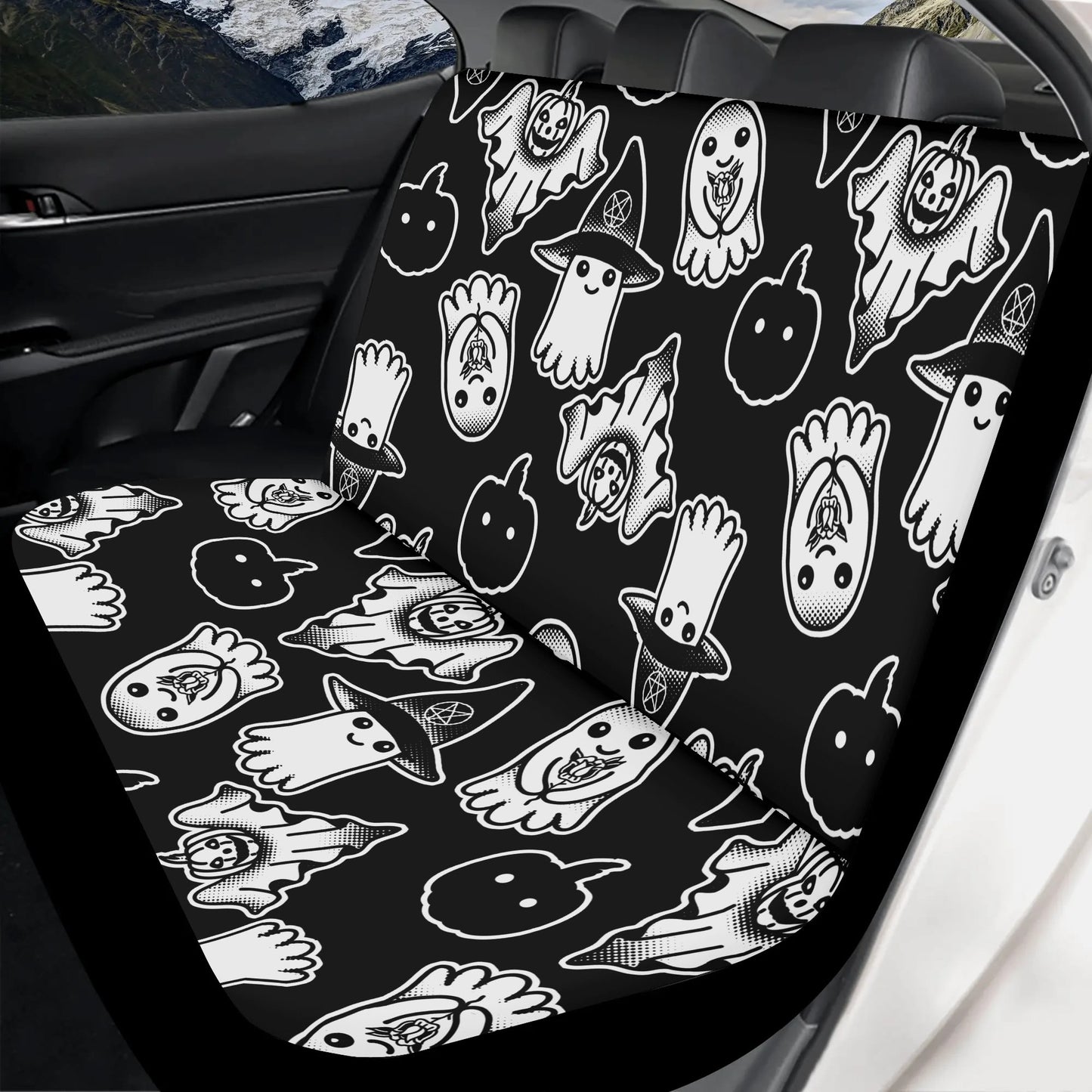 Spooky Ghosts Back Car Seat Cover