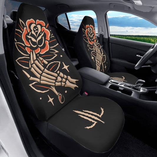 Skeleton Hands Car Seat Covers (2 Pcs)