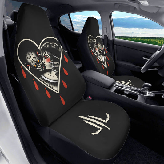 Bite Necks & Cry Your Heart Out Car Seat Covers (2 Pcs)