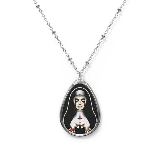 Nun Pendant Necklace