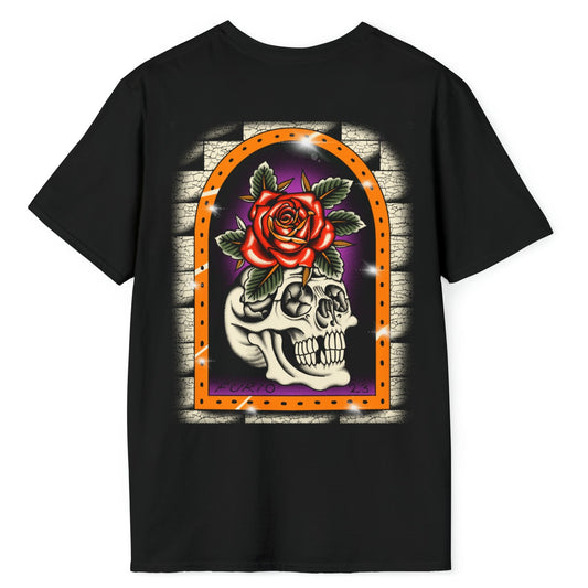 Furio Rose Skull Shirt