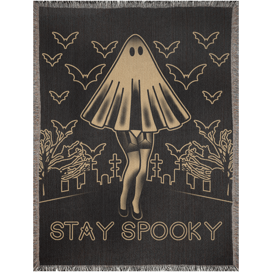 Stay Spooky Woven Blanket