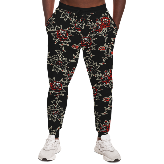 Rose Pattern Joggers