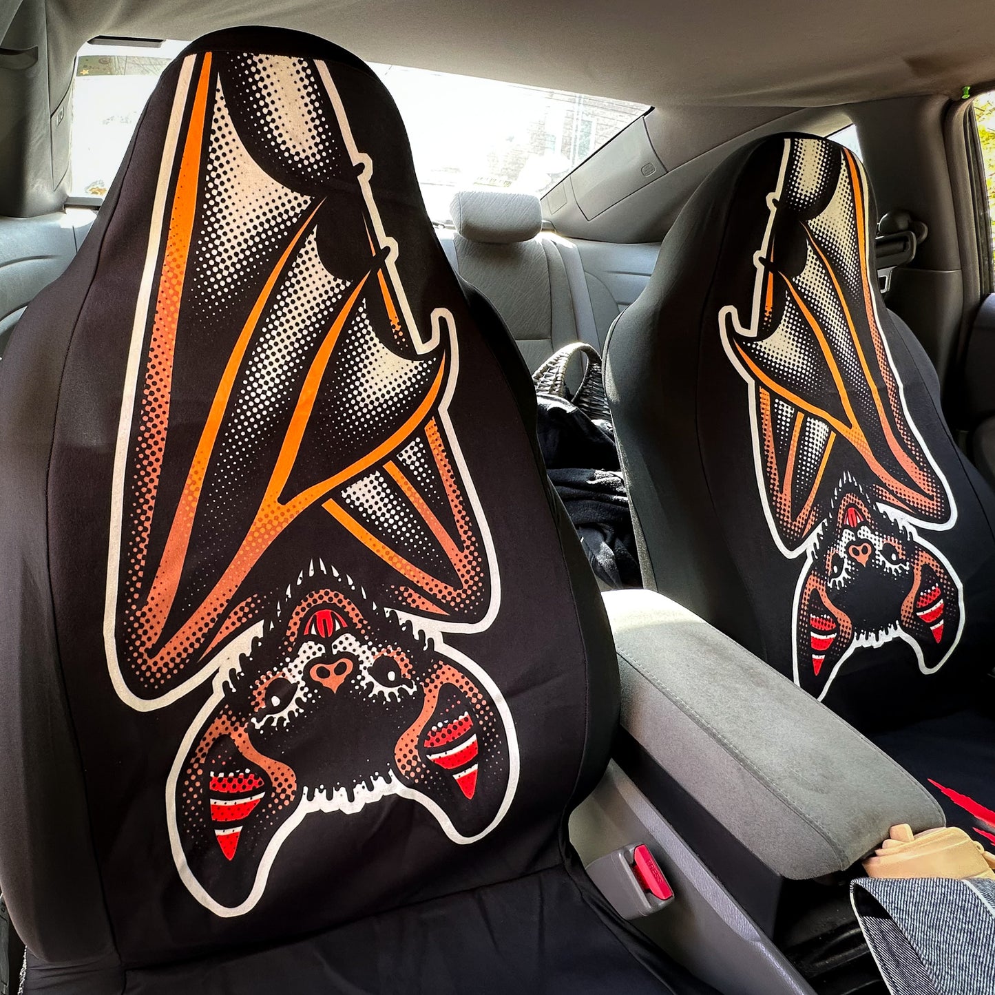 Hanging Bats Car Seat Covers (2 Pcs)