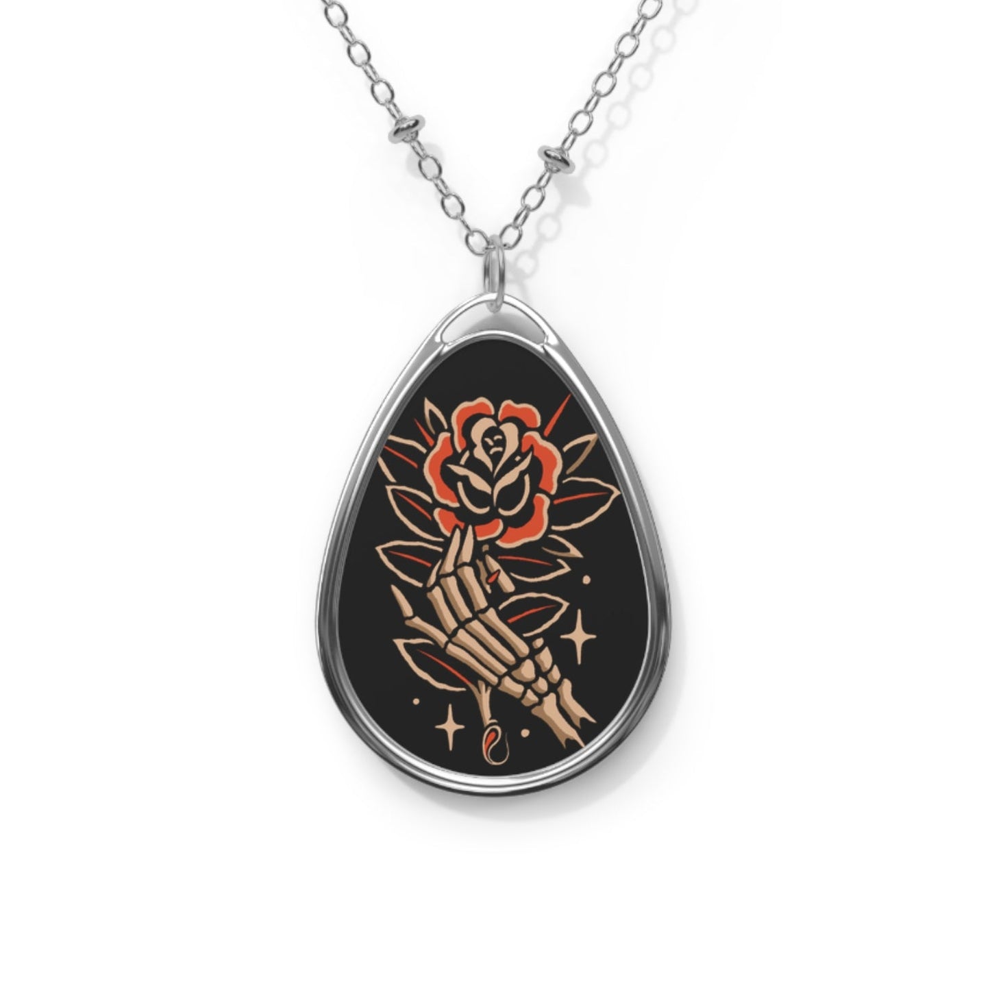 Skeleton Hand Pendant Necklace