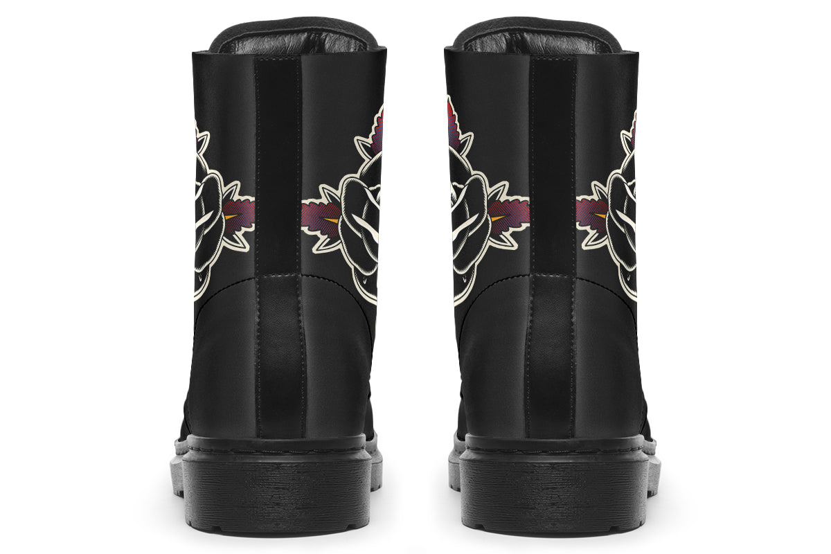 Black Rose Boots - Last Light Apparel