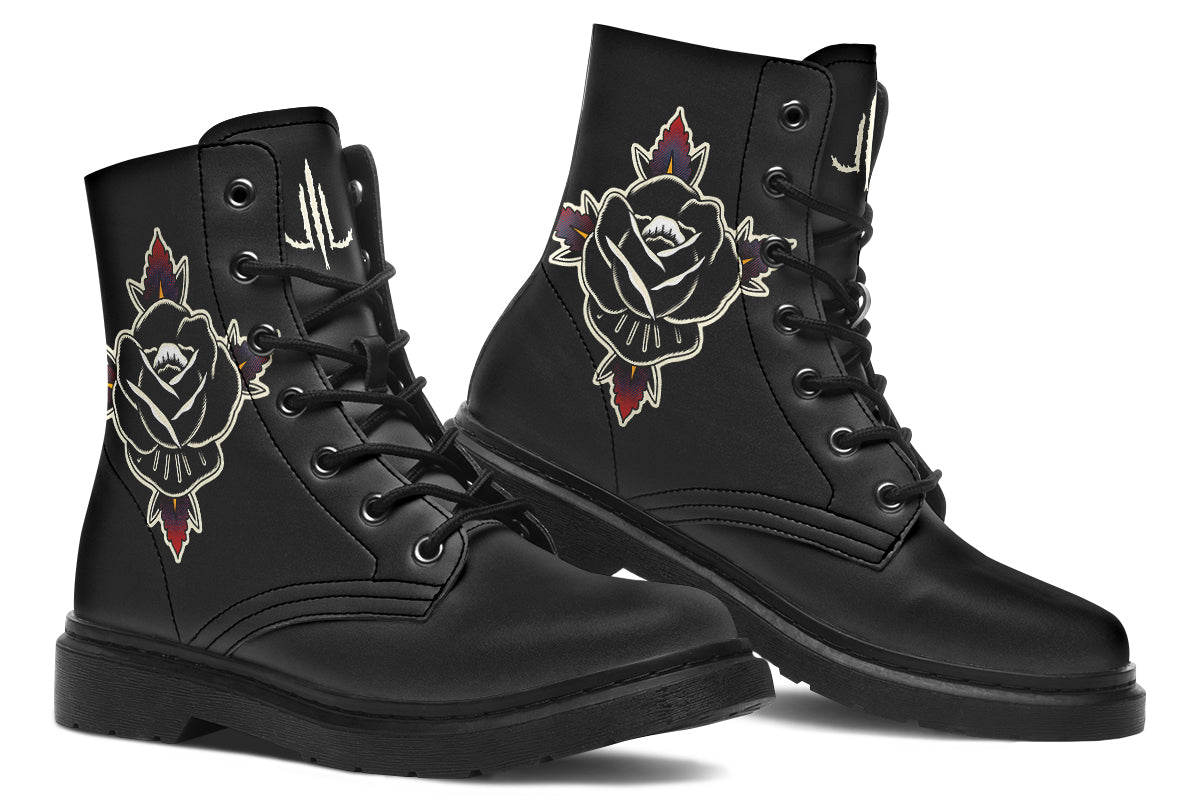 Black Rose Boots - Last Light Apparel