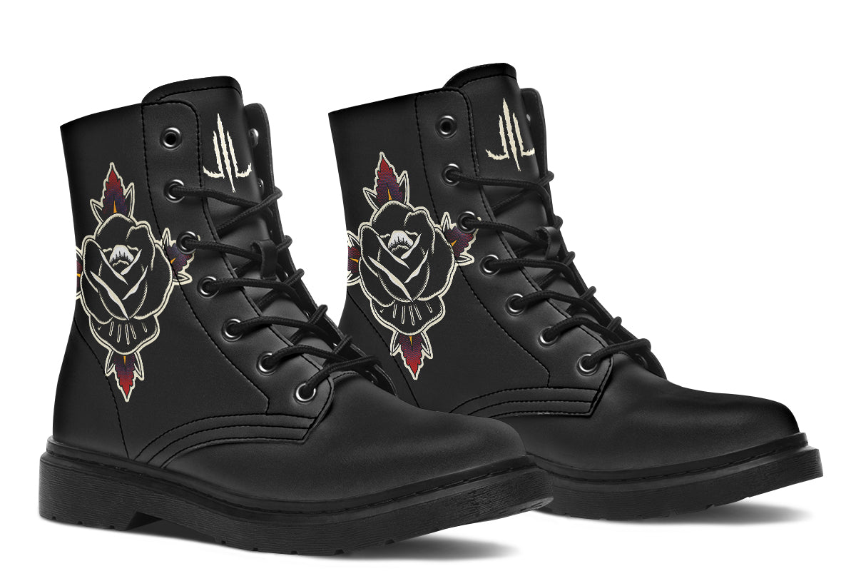 Black Rose Boots - Last Light Apparel