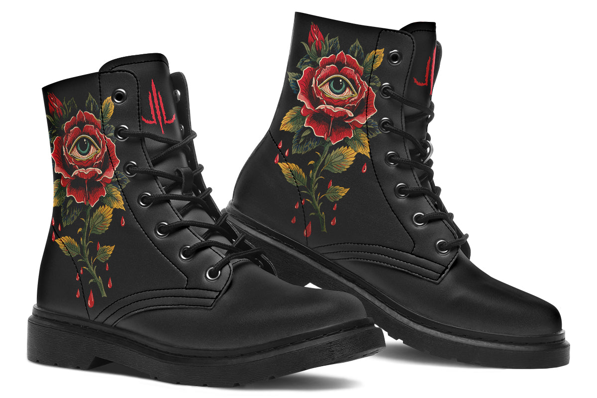 Bleeding Eye Rose Boots