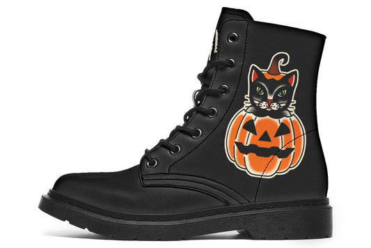 Pumpkin Cat Boots