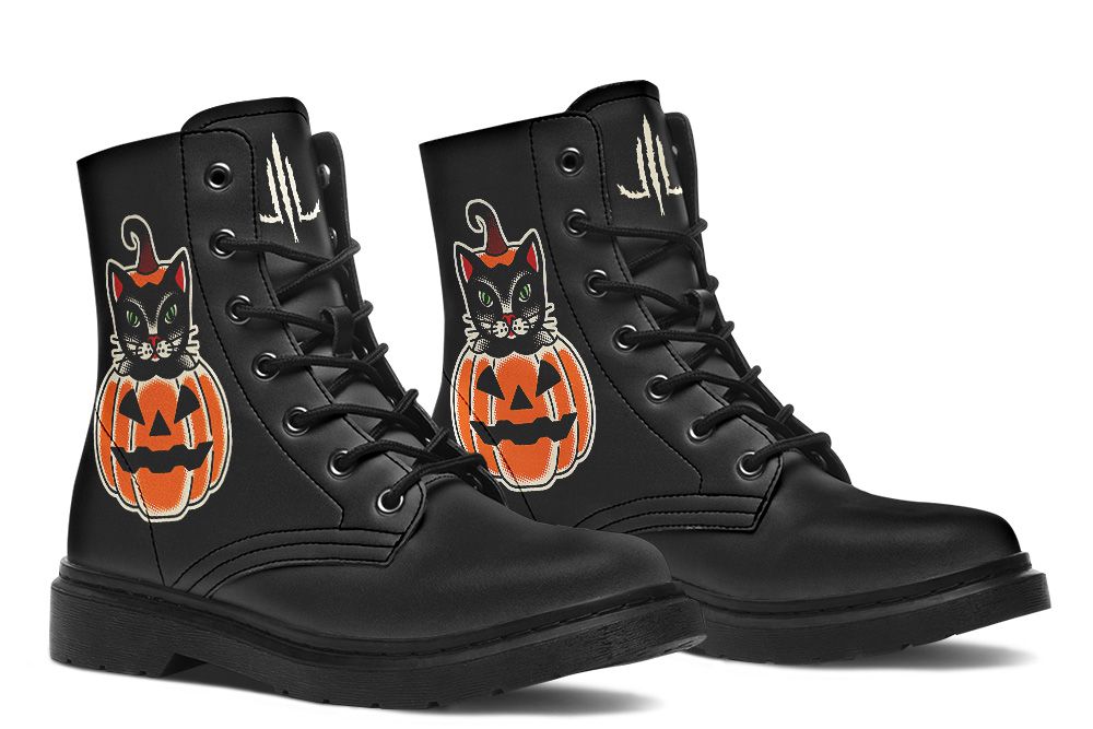 Pumpkin Cat Boots