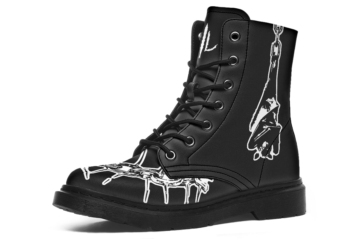 Chained Bats Boots - Last Light Apparel