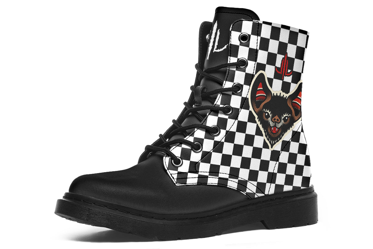 Checkered Bats V2 Boots