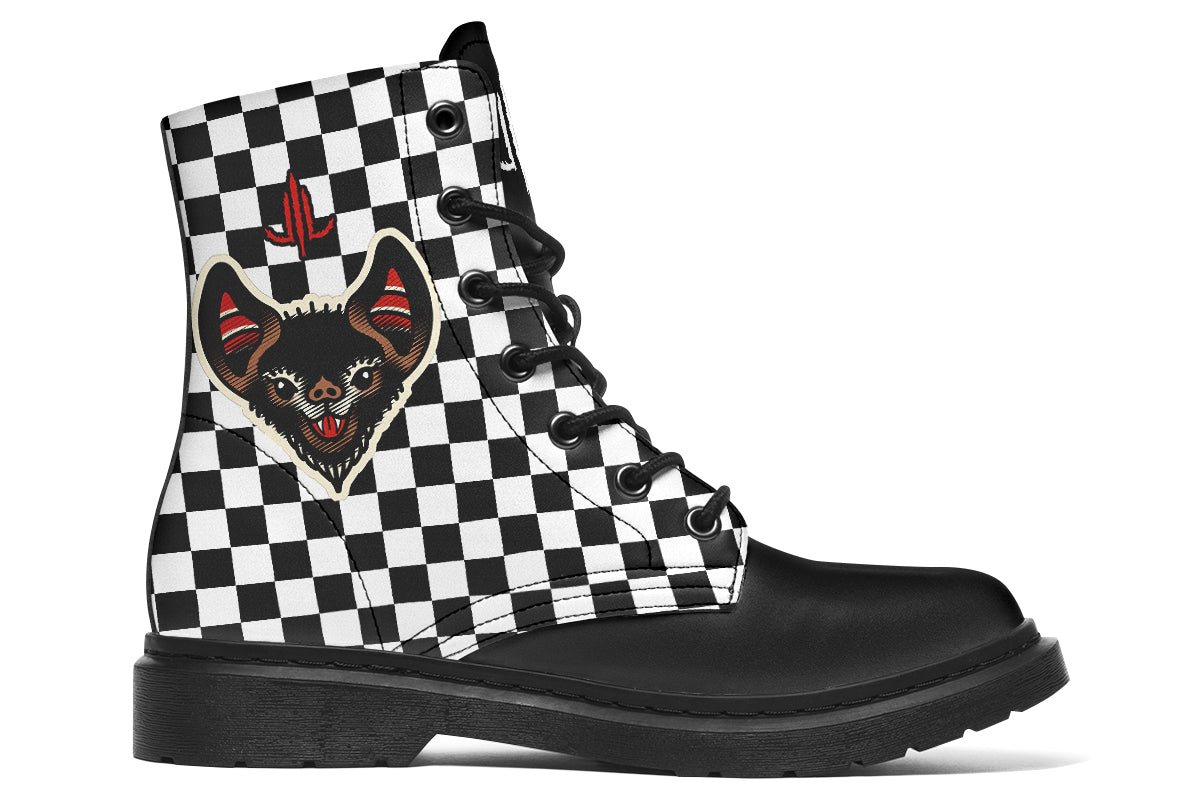 Checkered Bats V2 Boots