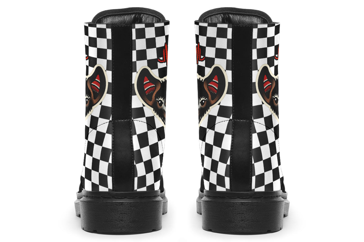 Checkered Bats V2 Boots