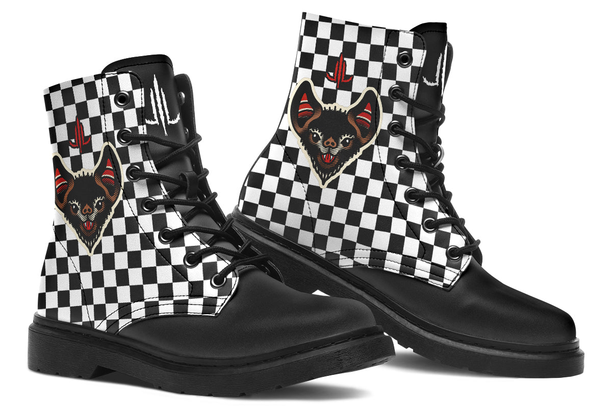 Checkered Bats V2 Boots