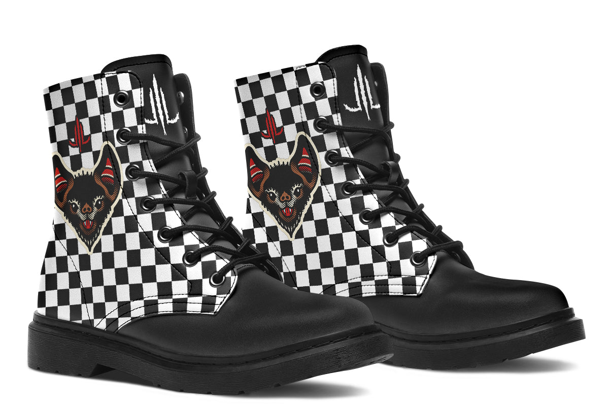 Checkered Bats V2 Boots