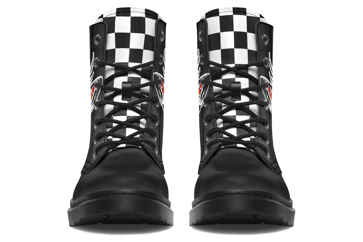 Checkered Death Moth Boots