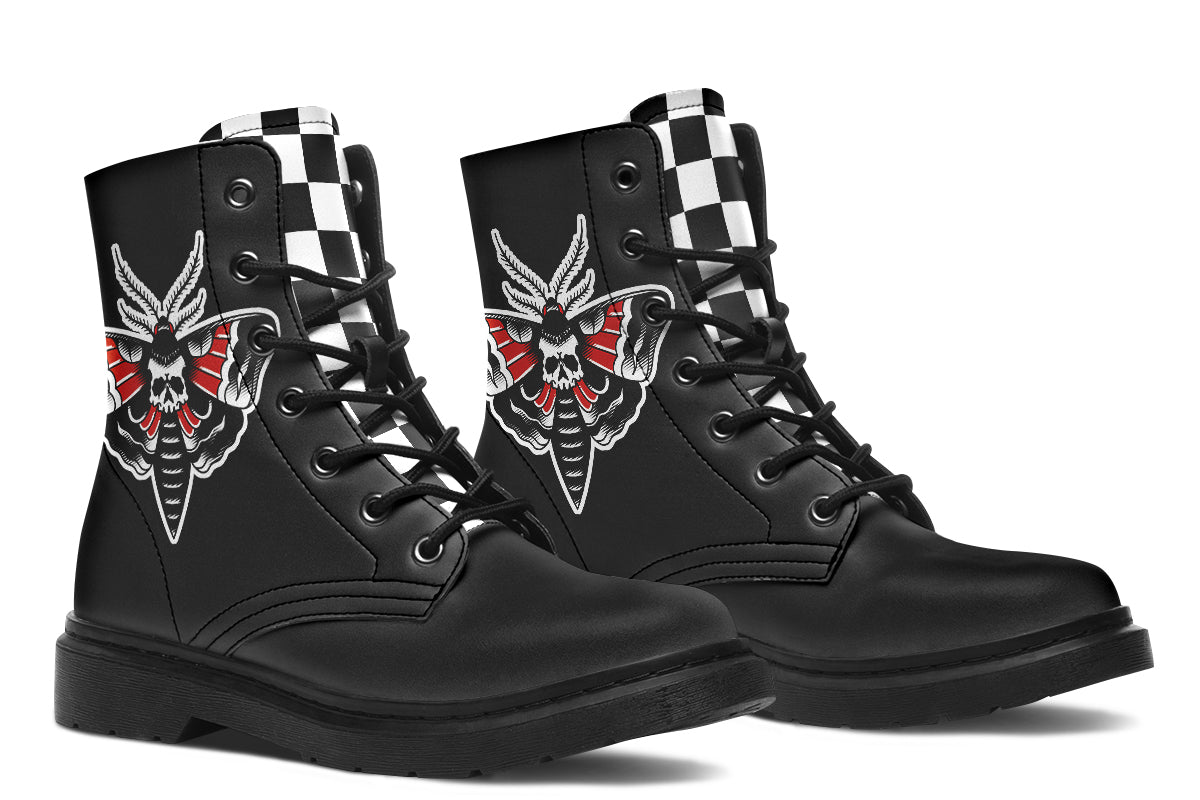 Checkered Death Moth Boots
