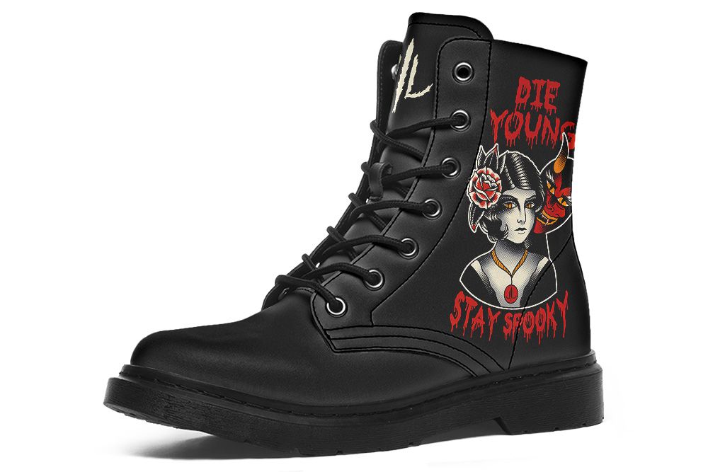 Die Young Stay Spooky Boots