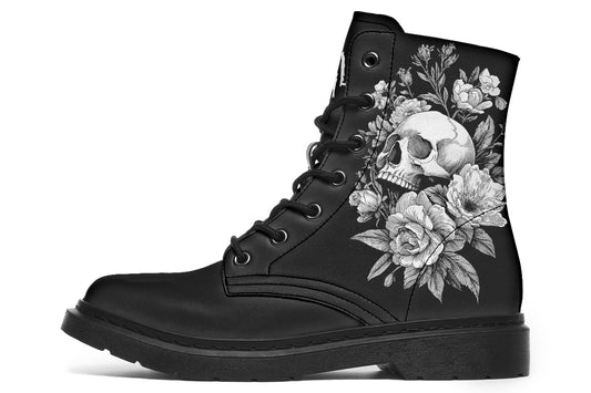 Flowering Skull Boots