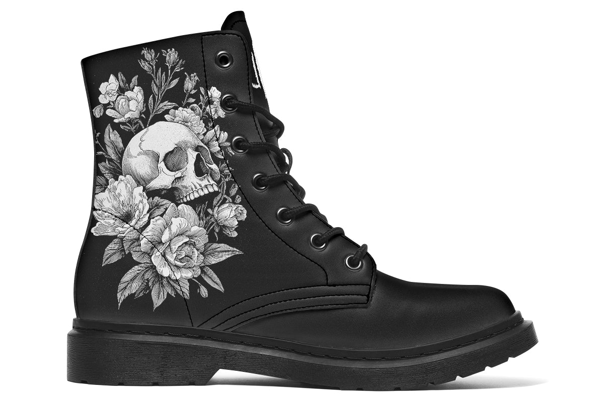 Flowering Skull Boots