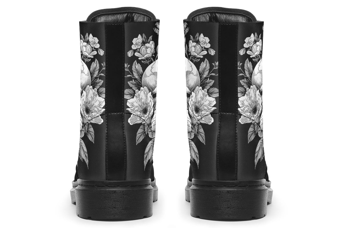 Flowering Skull Boots