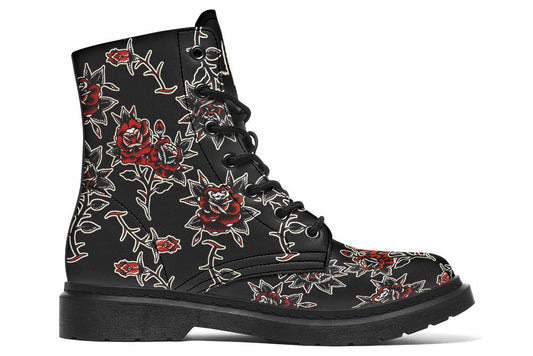 Rose Pattern Boots