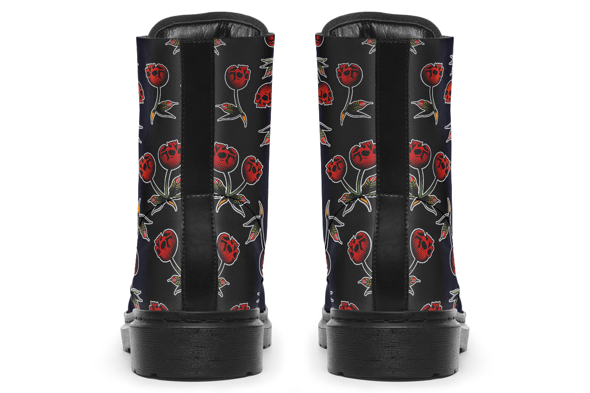 Skull Cherry Boots