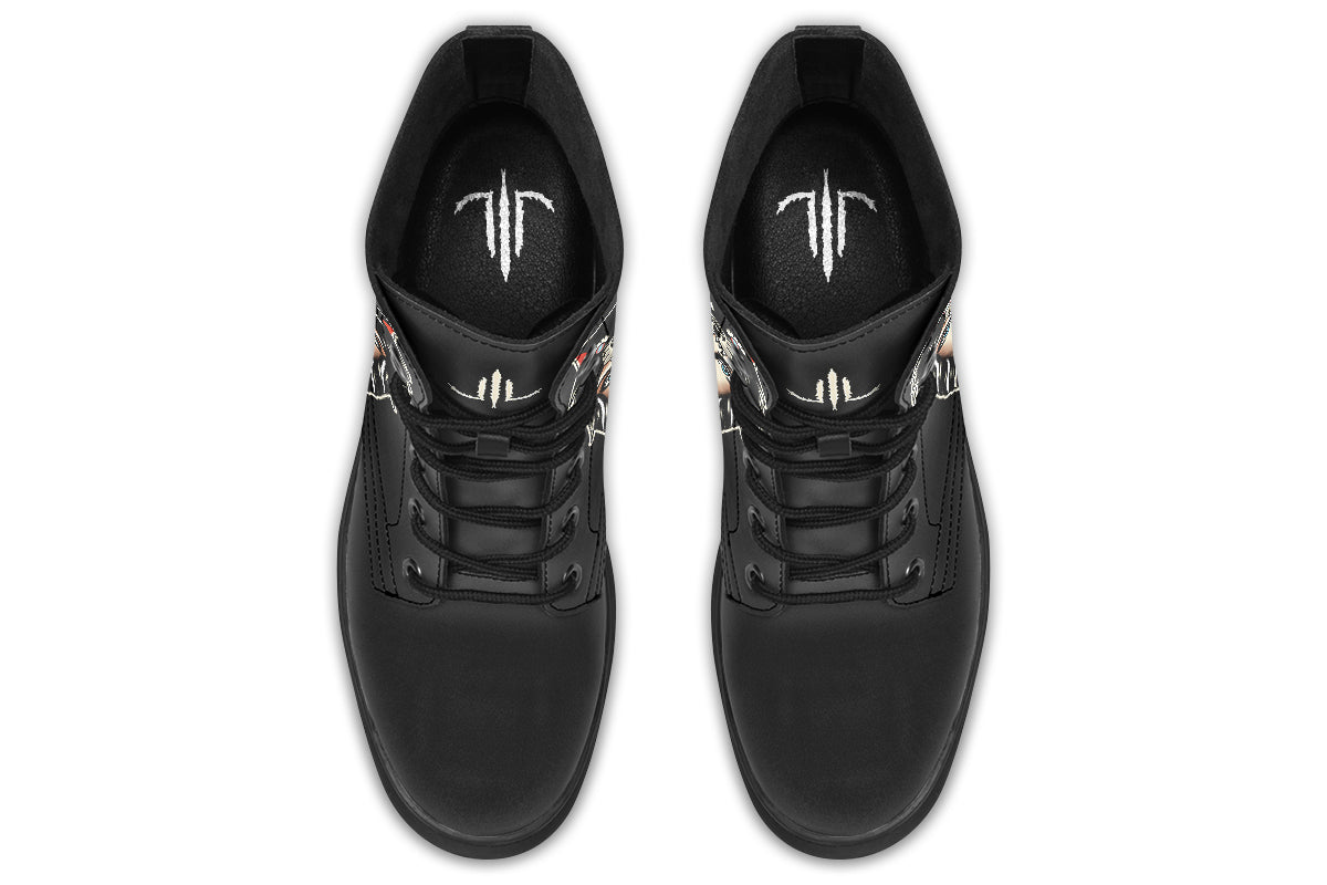 Wolf Cowl Girl Head Boots