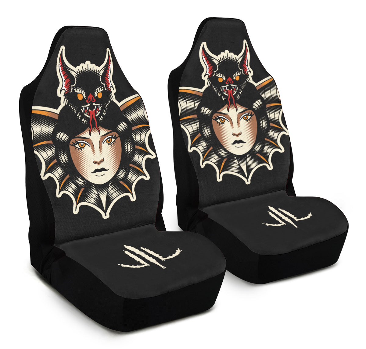 Bat Lady Car Seat Covers