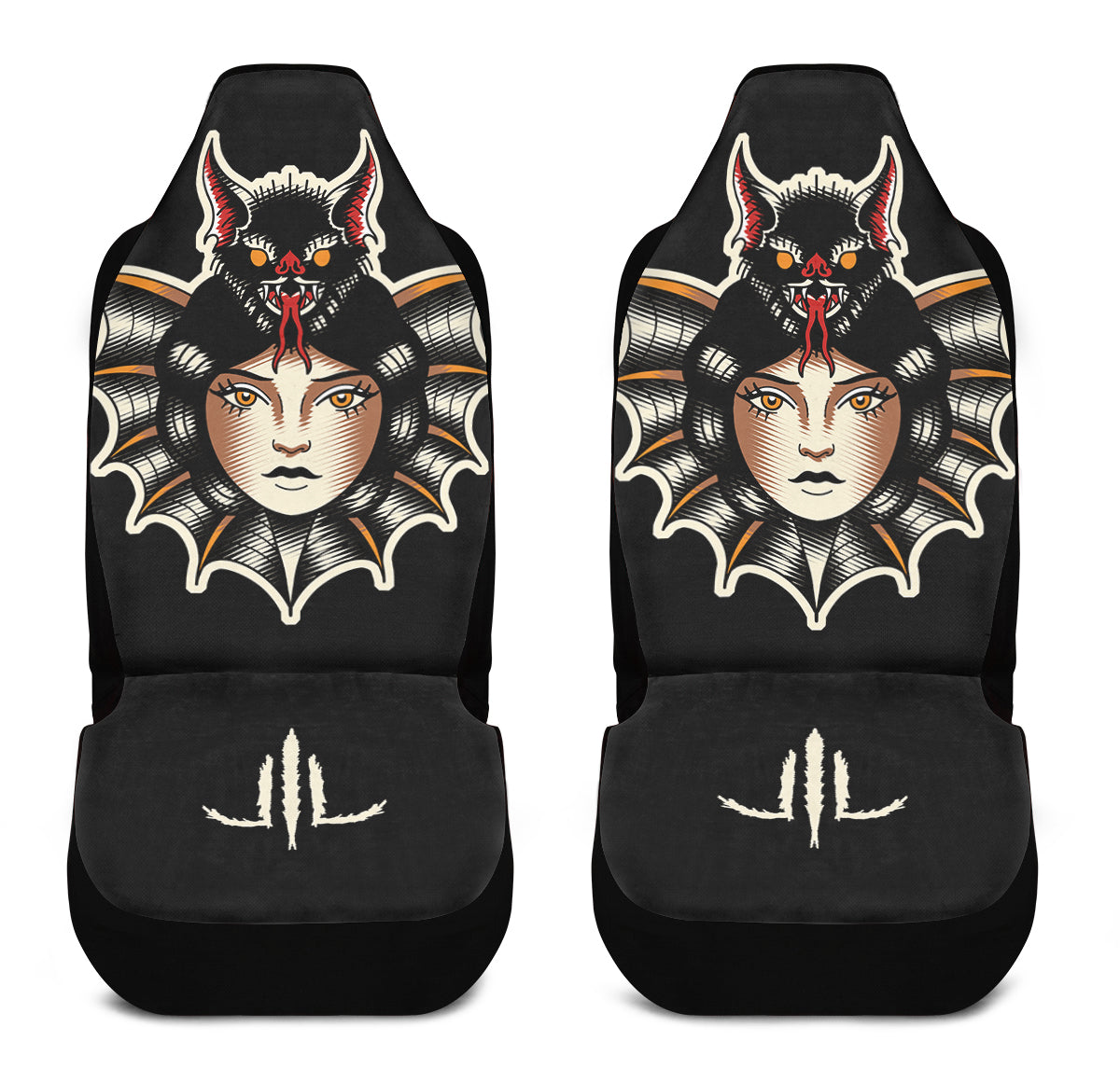 Bat Lady Car Seat Covers