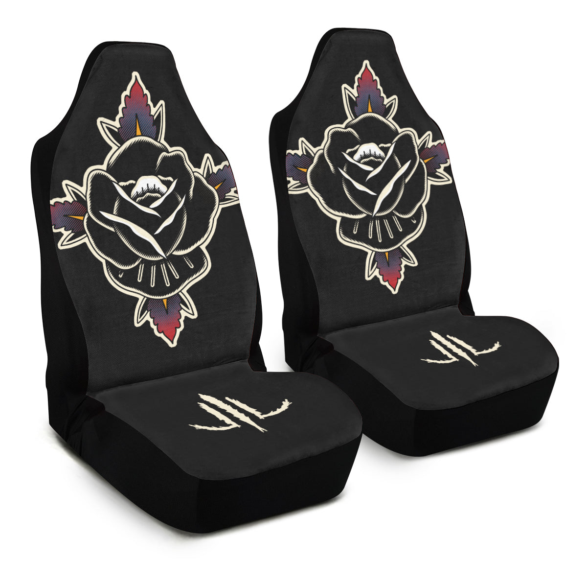 Black Rose Car Seat Cover - Last Light Apparel