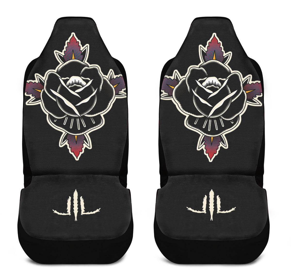 Black Rose Car Seat Cover - Last Light Apparel