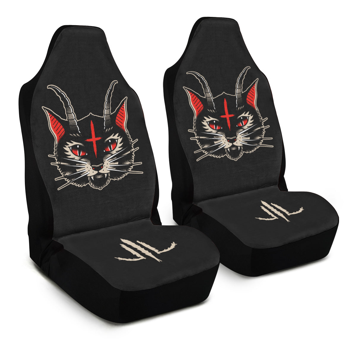 Cat Demon Car Seat Covers