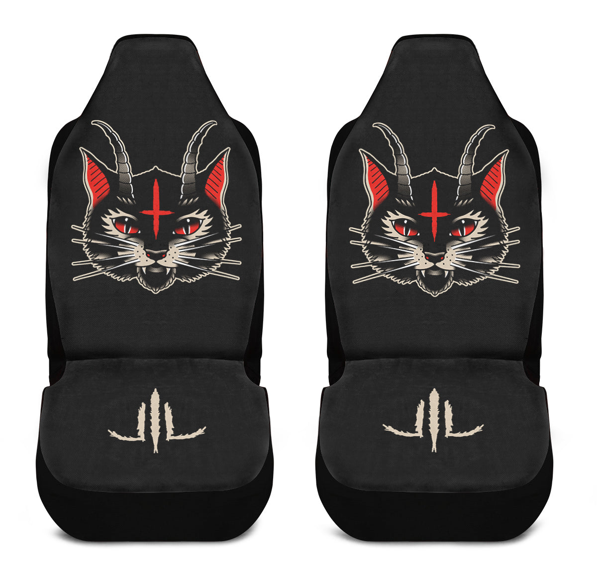 Cat Demon Car Seat Covers