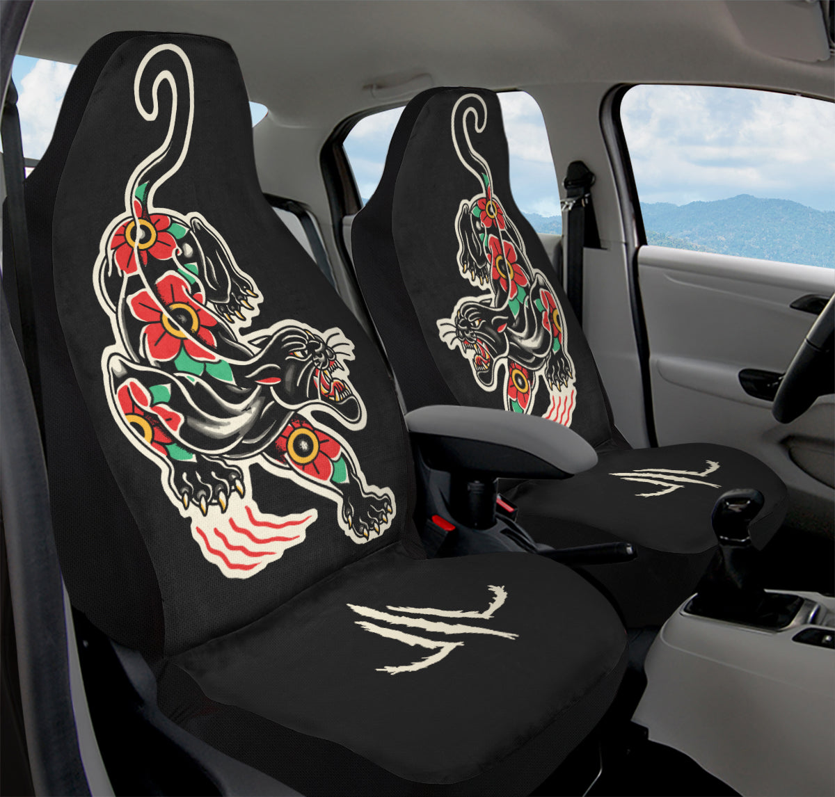 Furio Crawling Panther Car Seat Covers