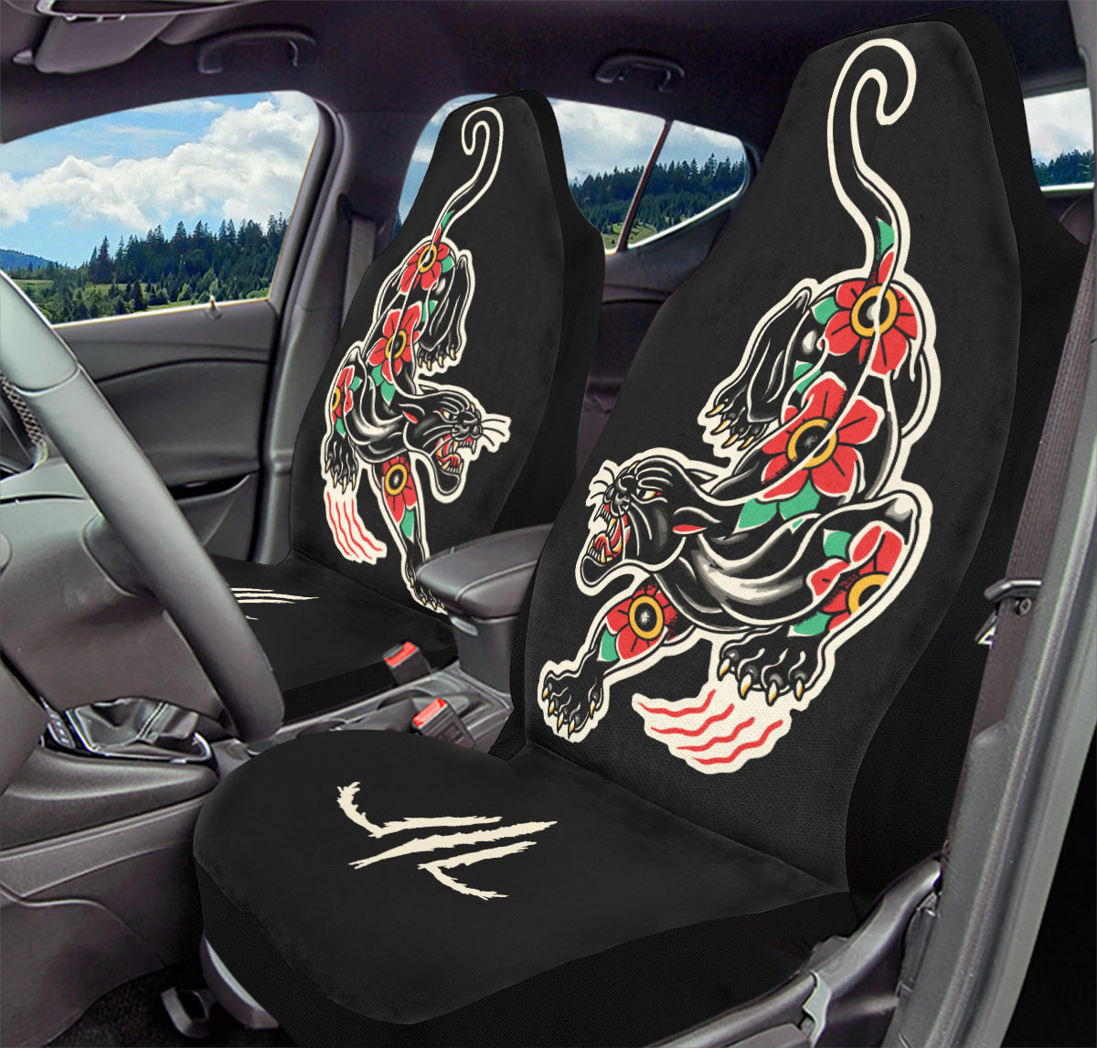 Furio Crawling Panther Car Seat Covers