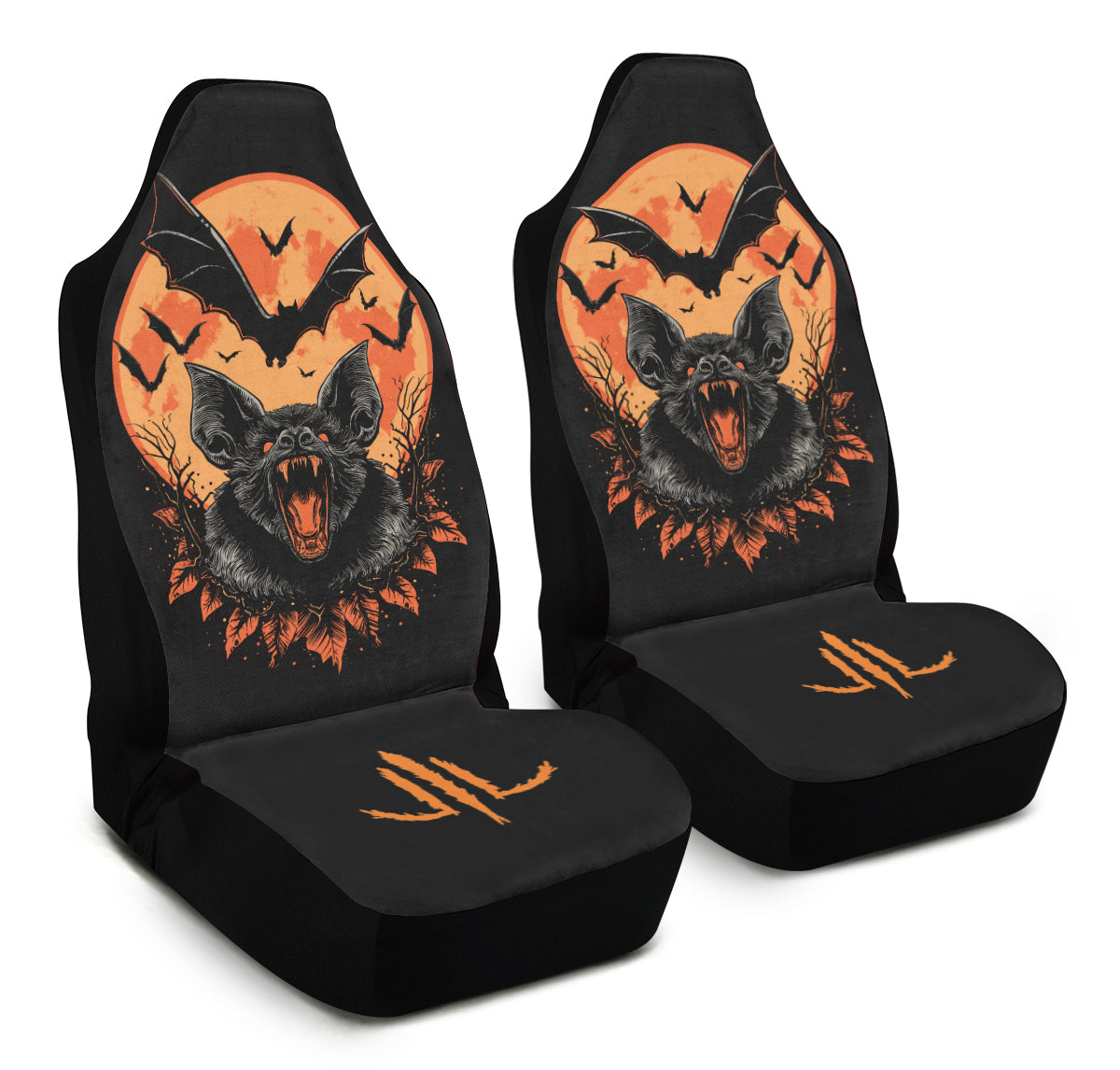 Halloween Fall Bats Car Seat Covers