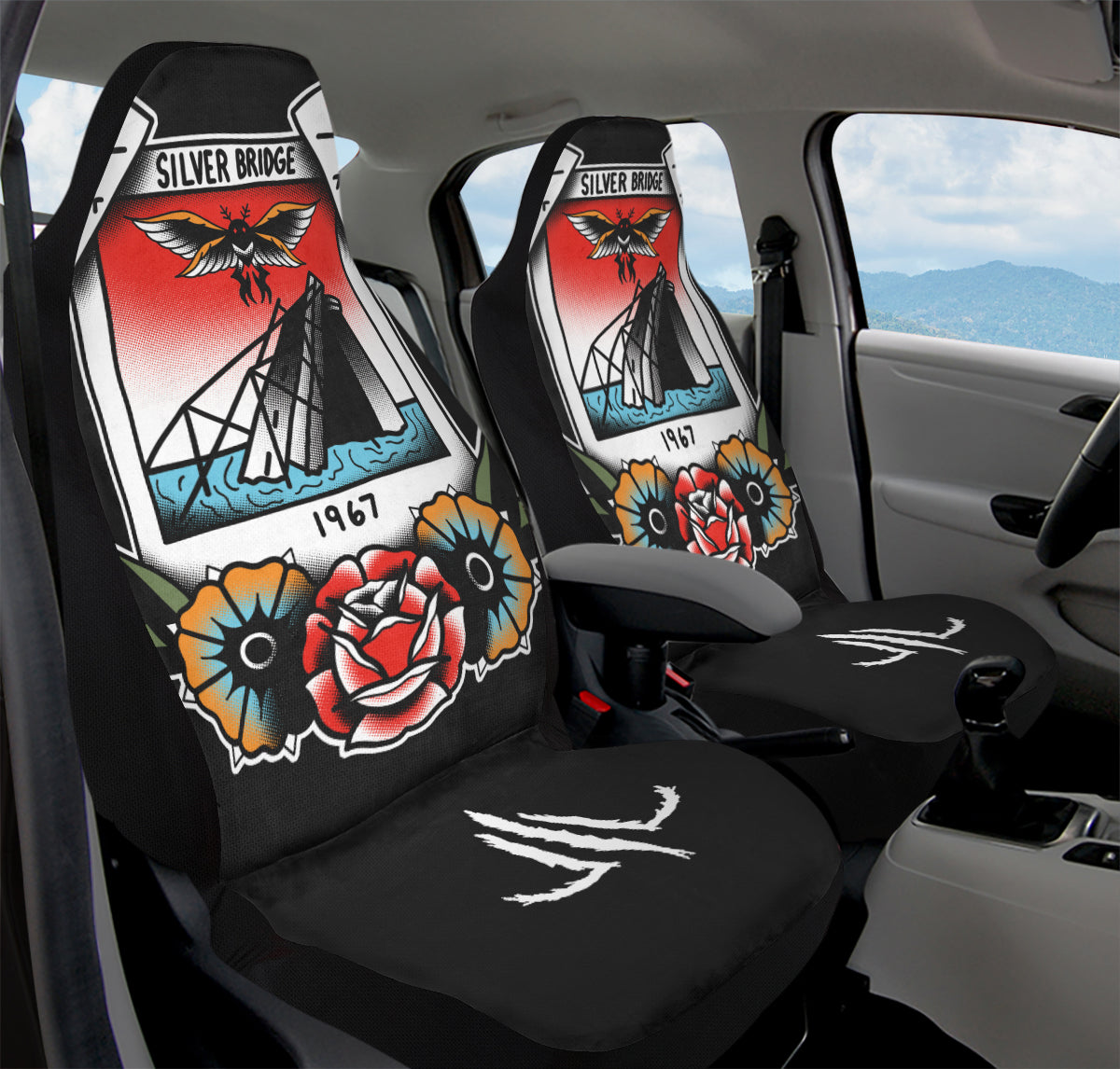 Mothman Photo Car Seat Covers