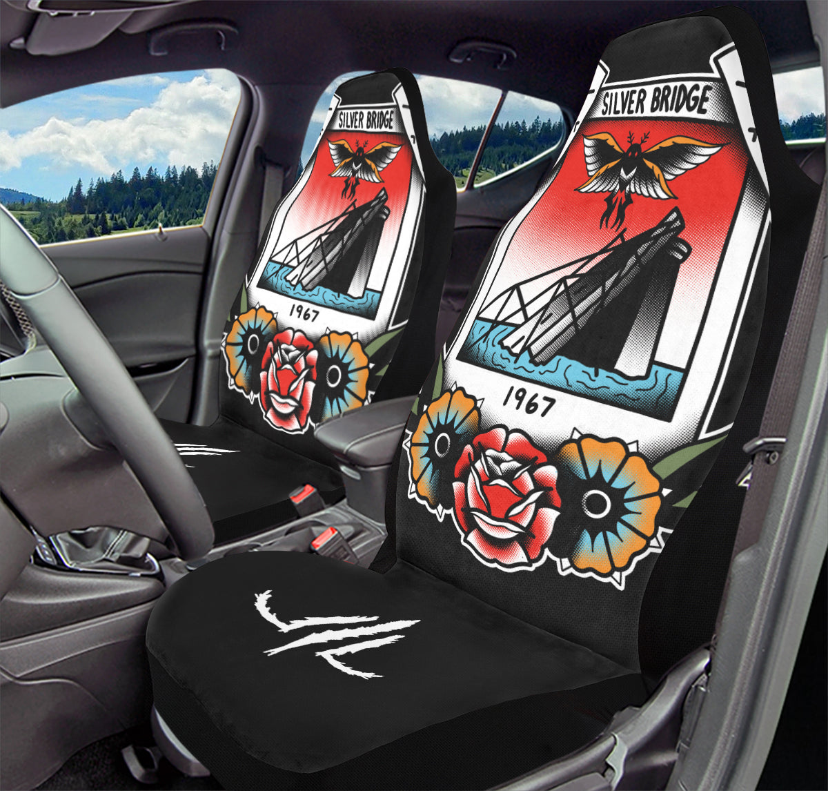 Mothman Photo Car Seat Covers