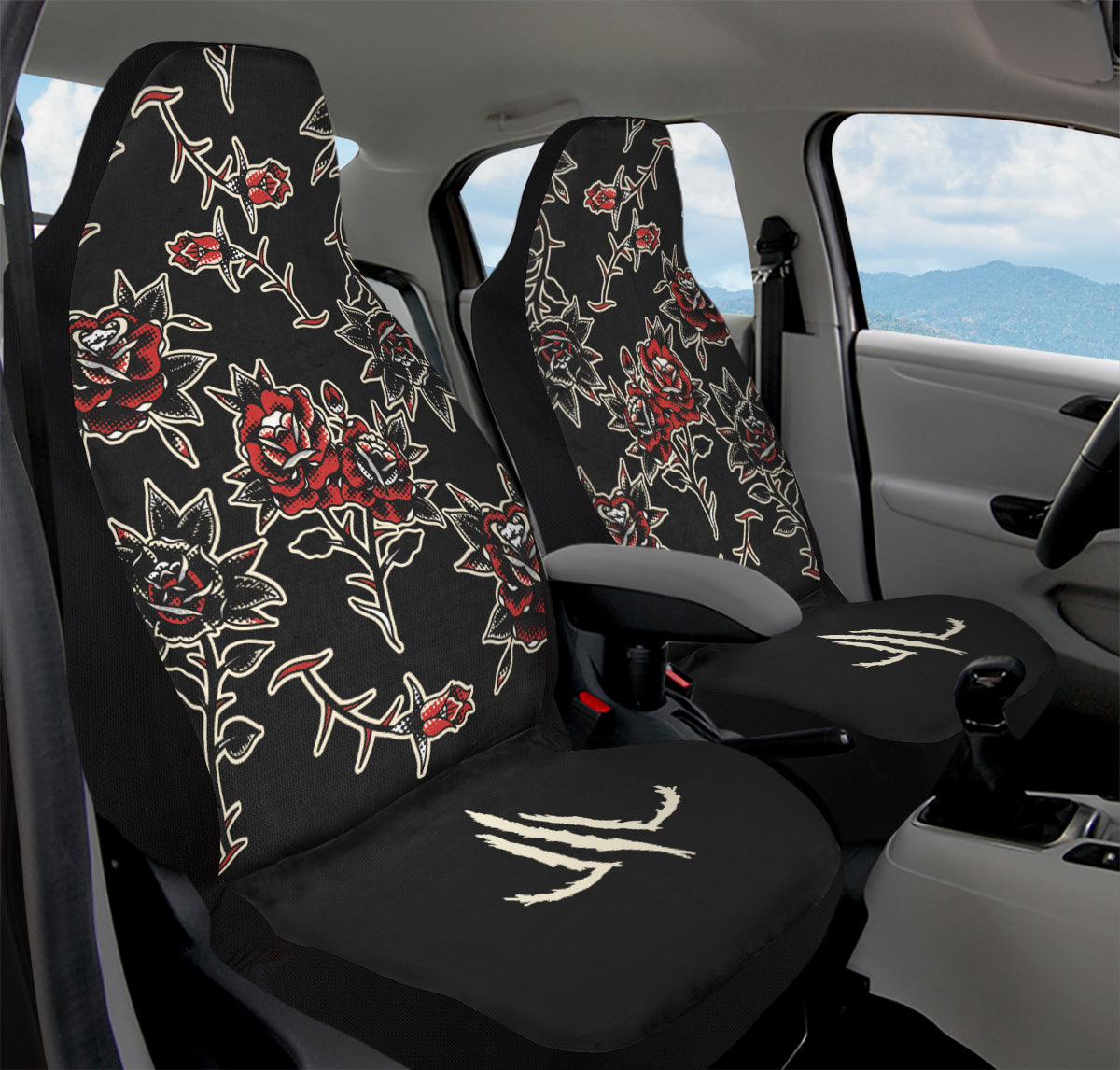 Pattern Rose Car Seat Covers