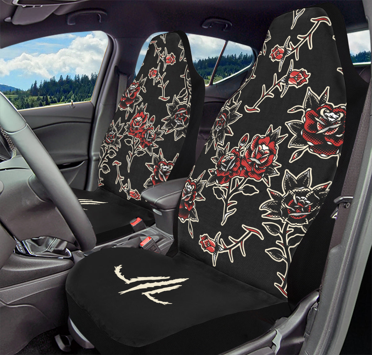 Pattern Rose Car Seat Covers