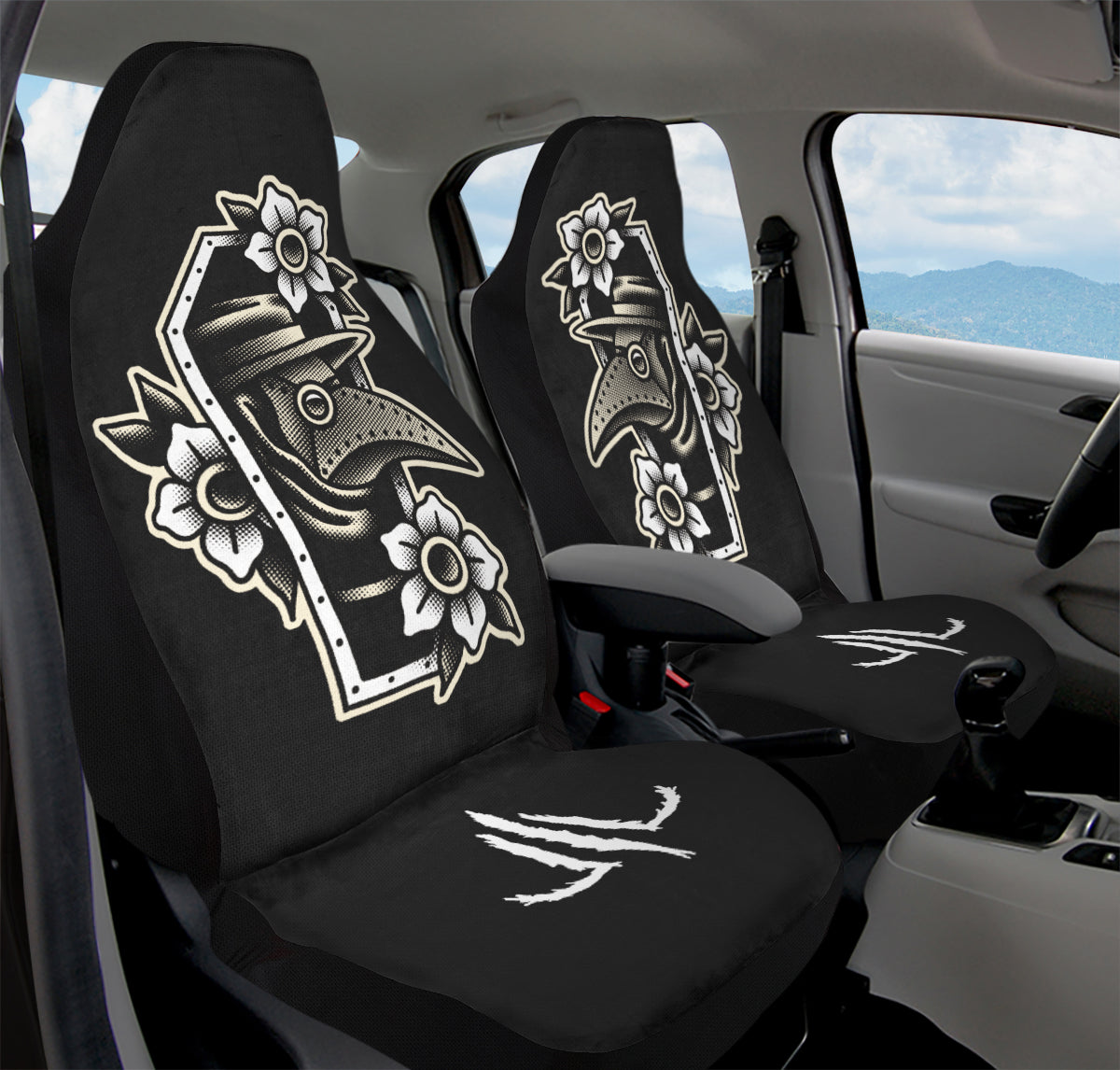 Plague Doctor Car Seat Covers