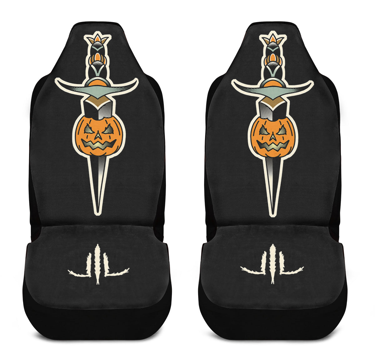 Pumpkin Dagger Car Seat Covers