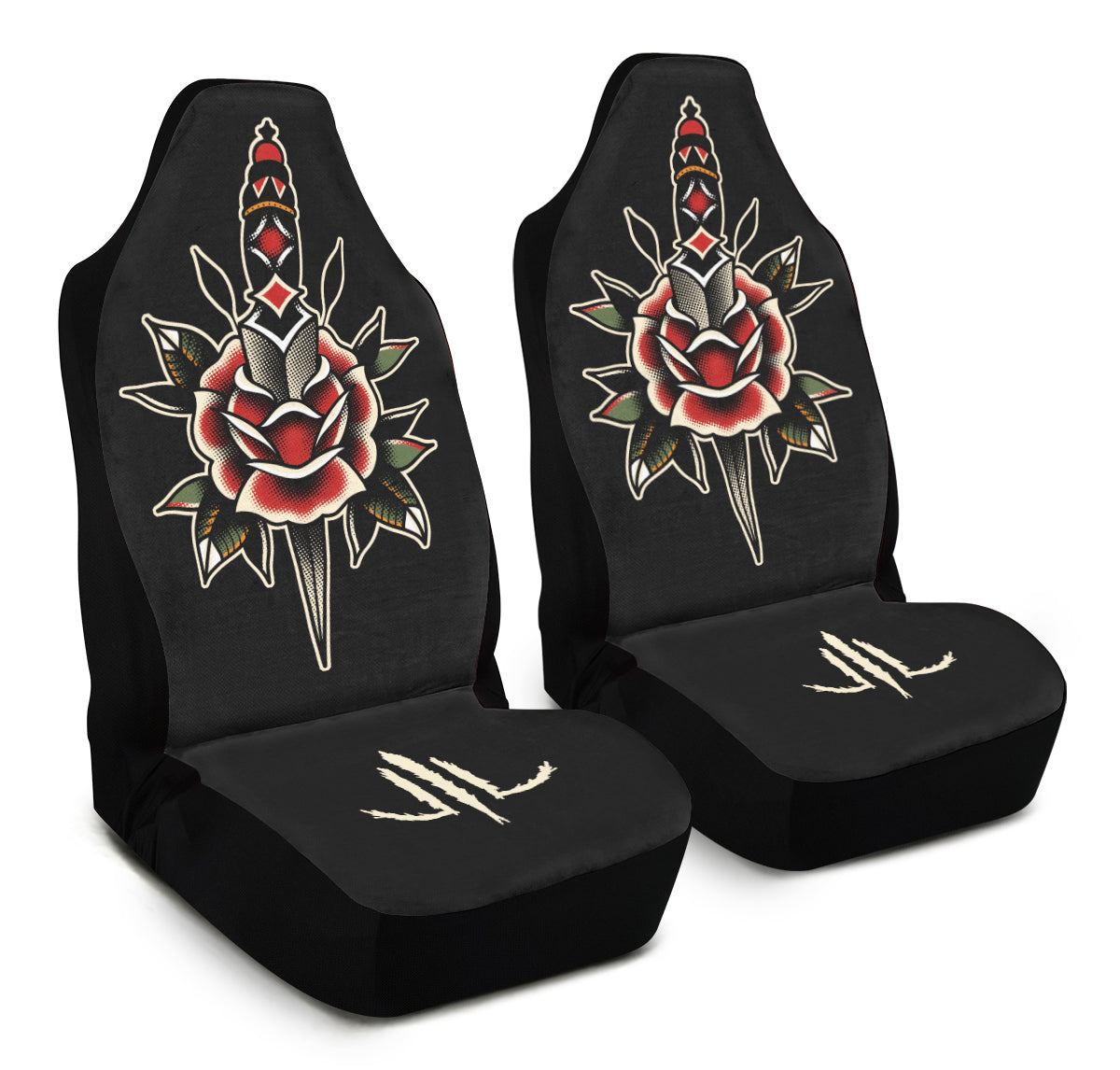 Rose Dagger Car Seat Covers