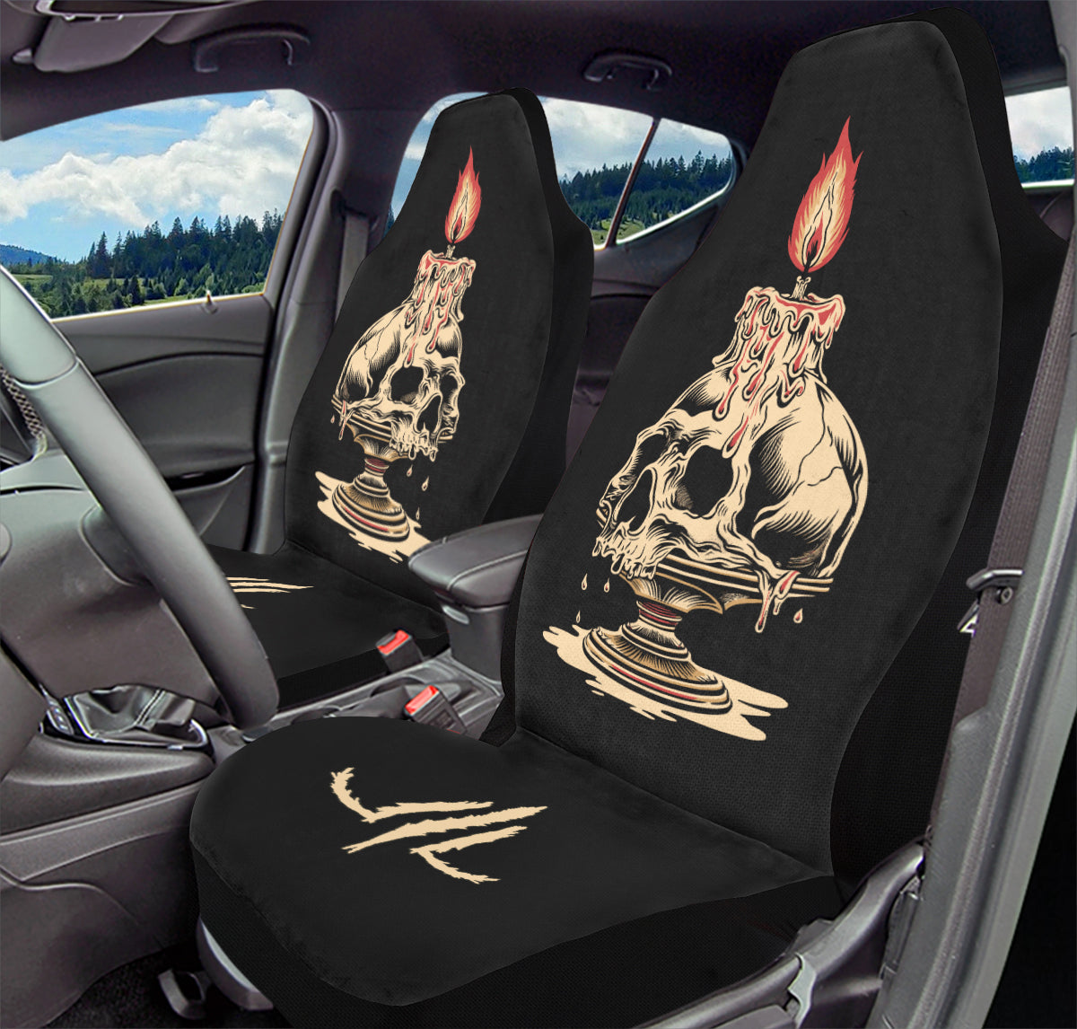 Skull Candle V2 Car Seat Covers(LIMITED NOVEMBER DROP!)