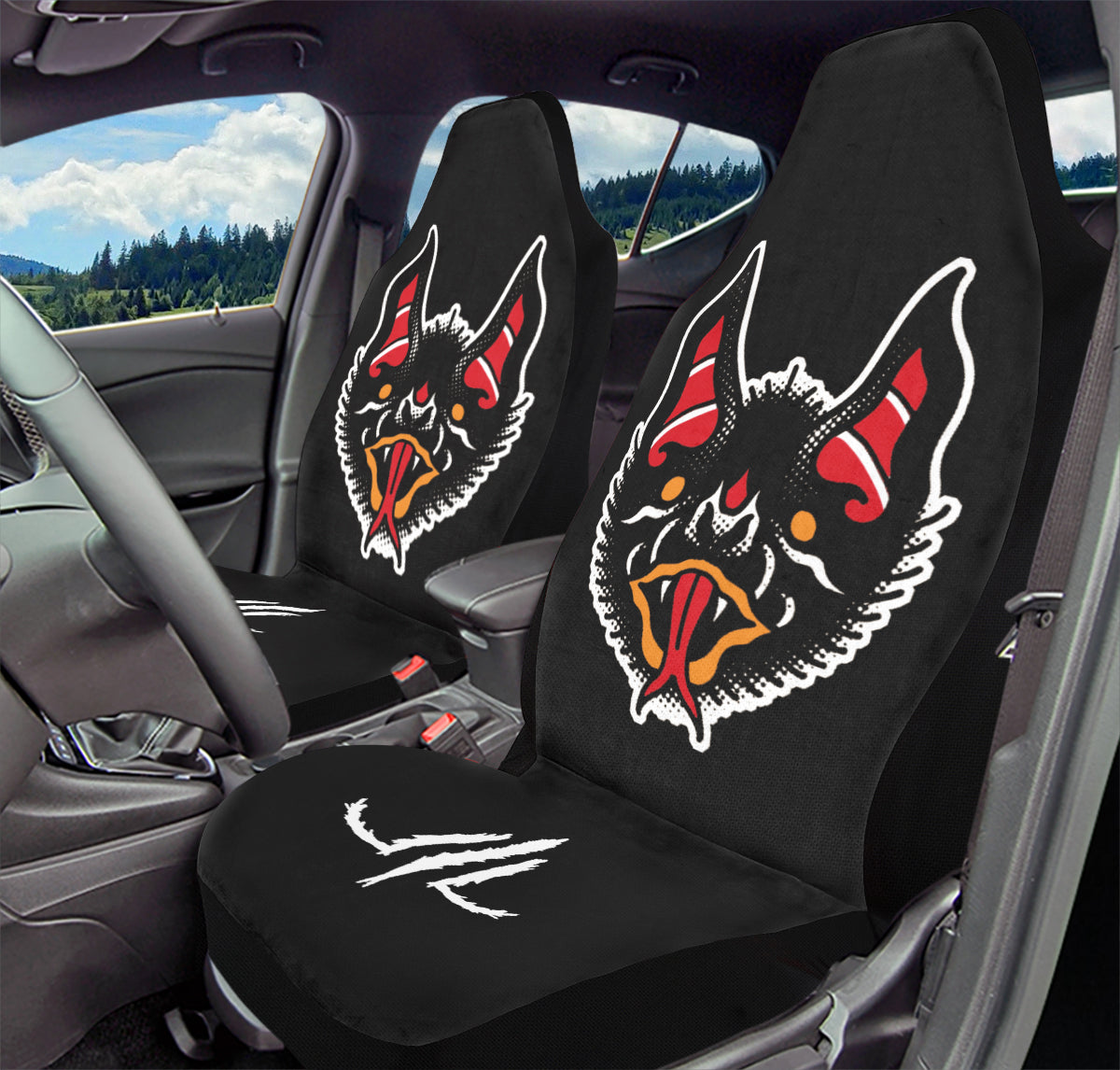 Traditional Bat Car Seat Covers