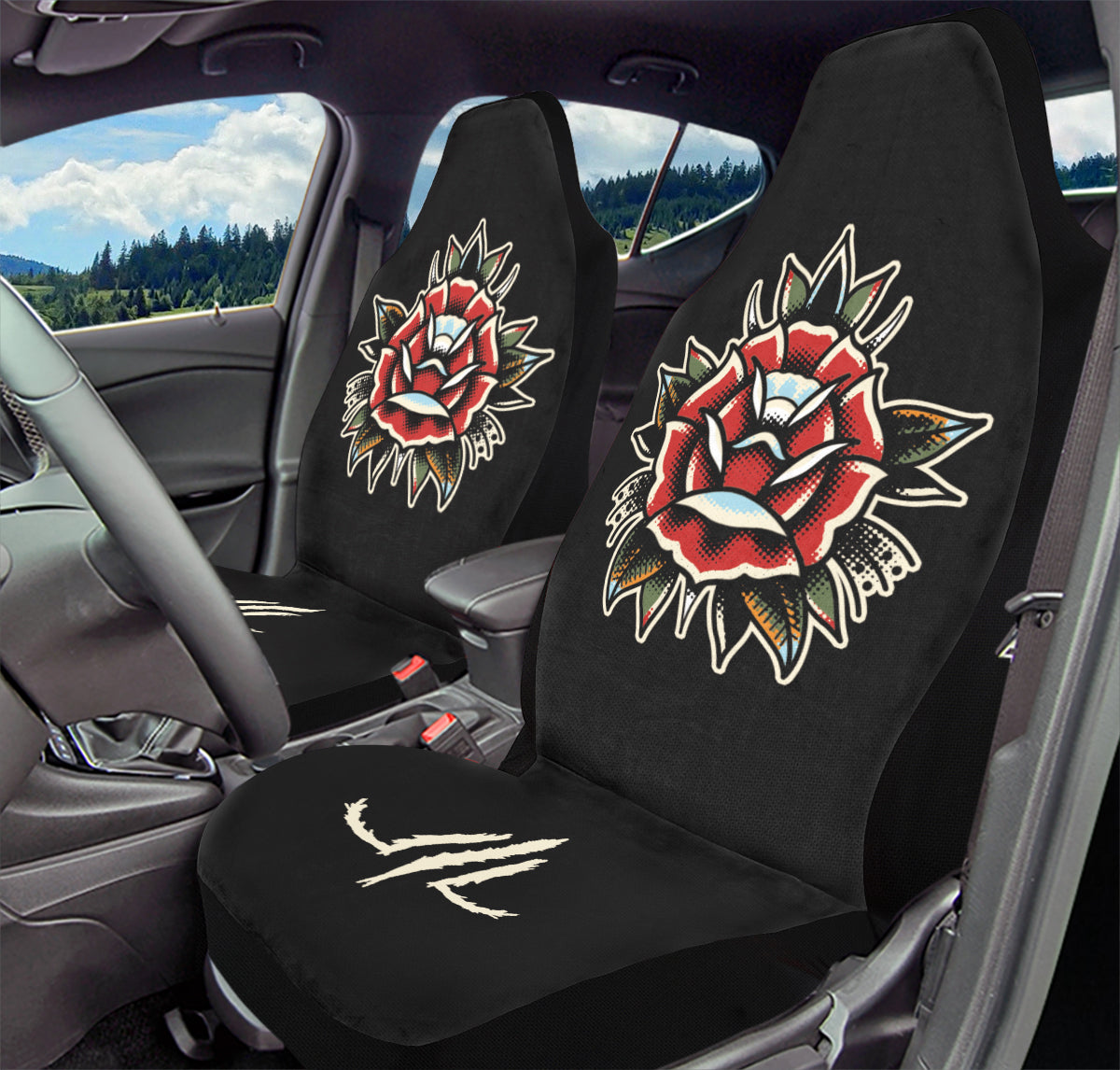 Traditional Rose Car Seat Covers